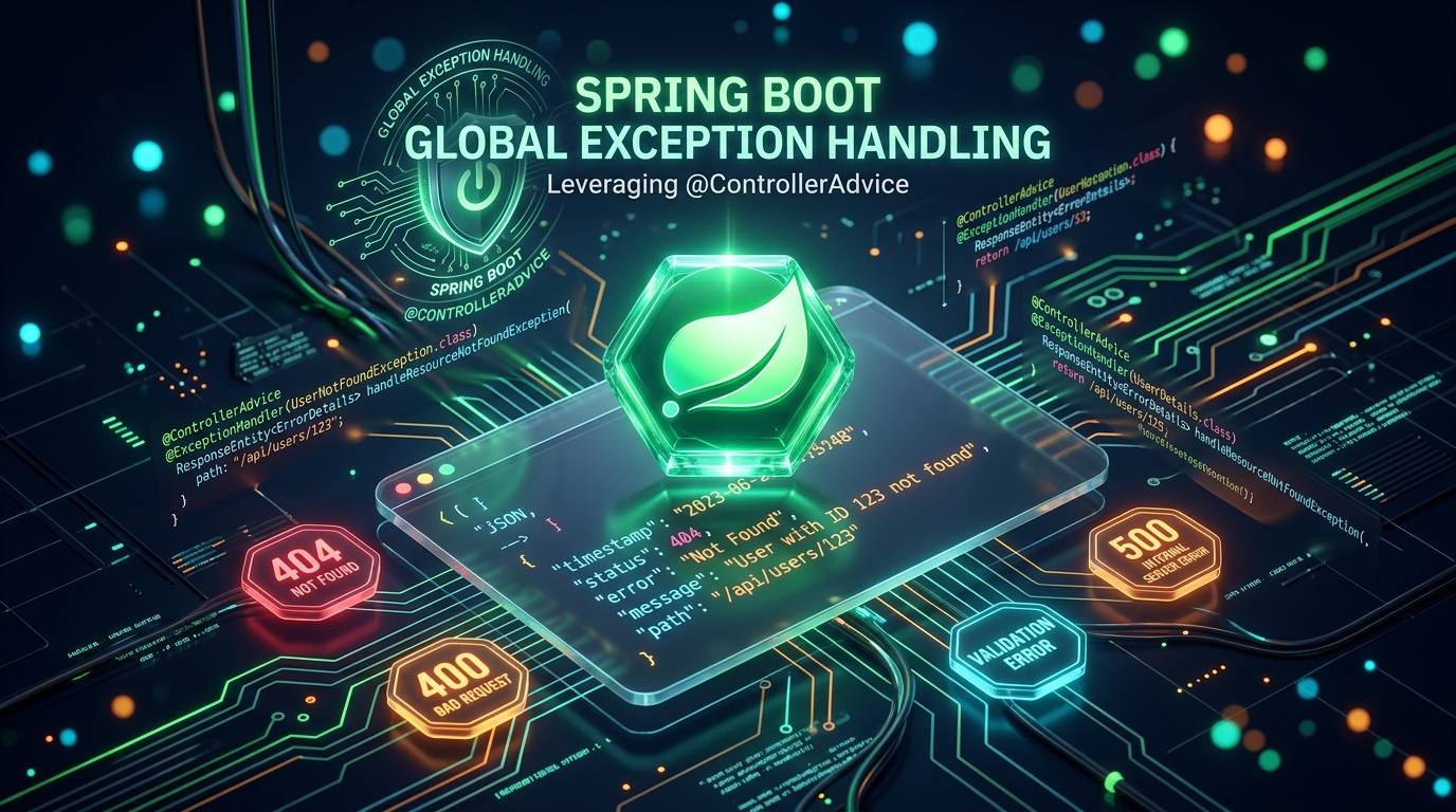 Spring Boot Global Exception Handling: @ControllerAdvice + @ExceptionHandler Example
